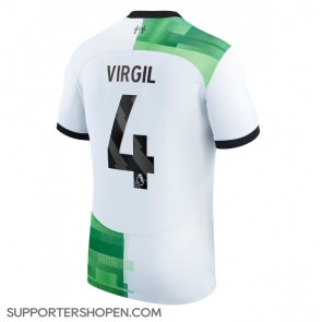 Liverpool Virgil van Dijk #4 Borta Matchtröja 2023-24 Kortärmad